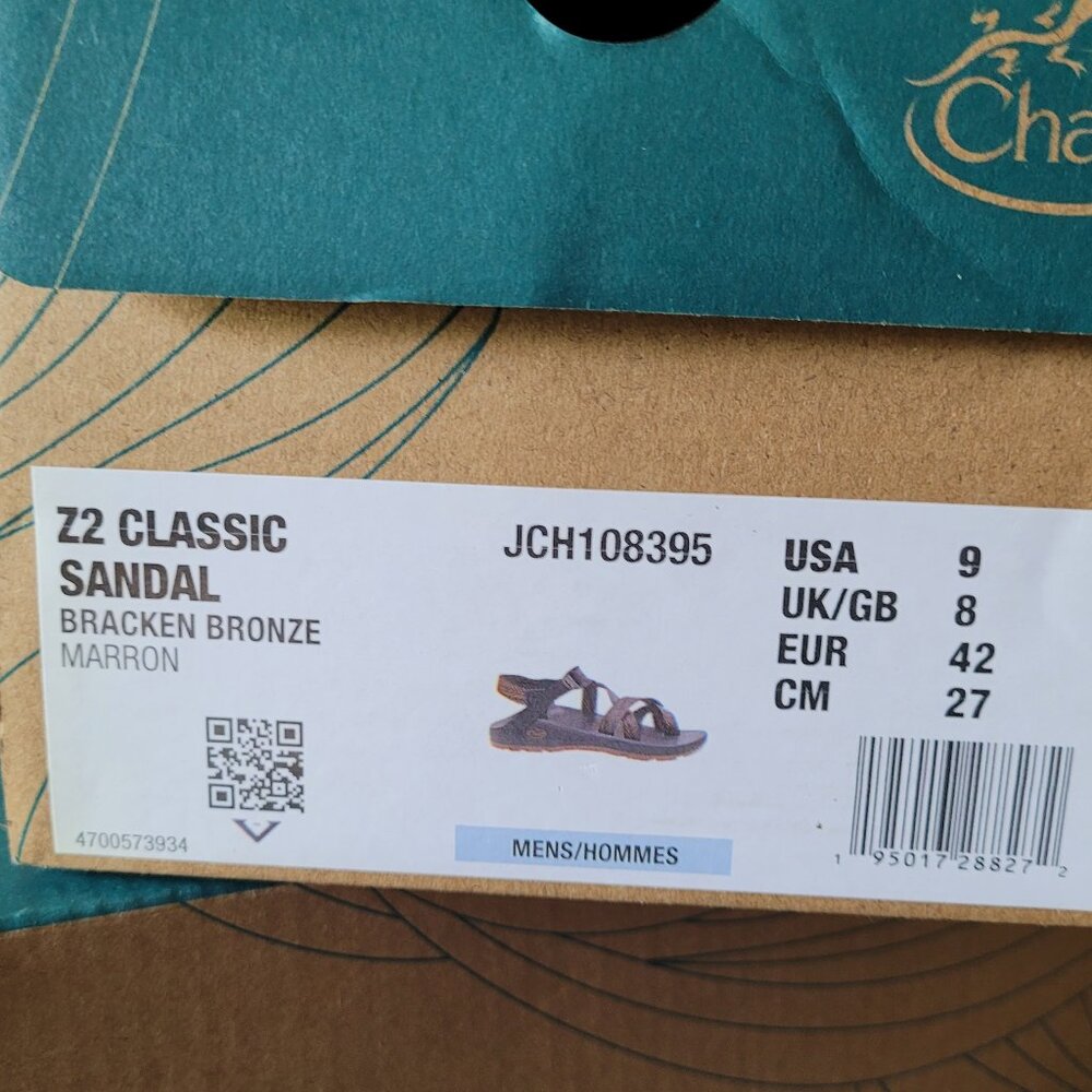 CHACOS UNISEX Z-2 ADJUSTABLE STRAP CLASSIC SANDAL SIZE 9M